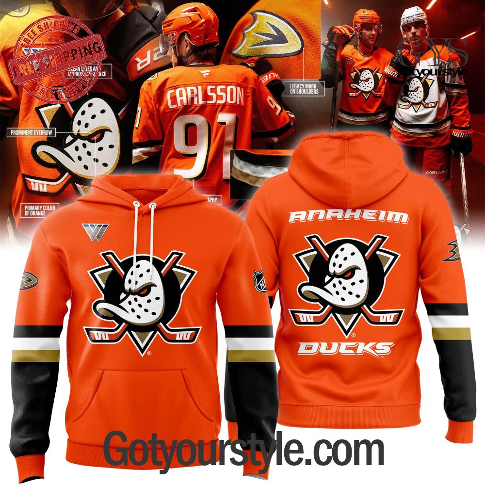 Anaheim Ducks Orange Country New Hoodie