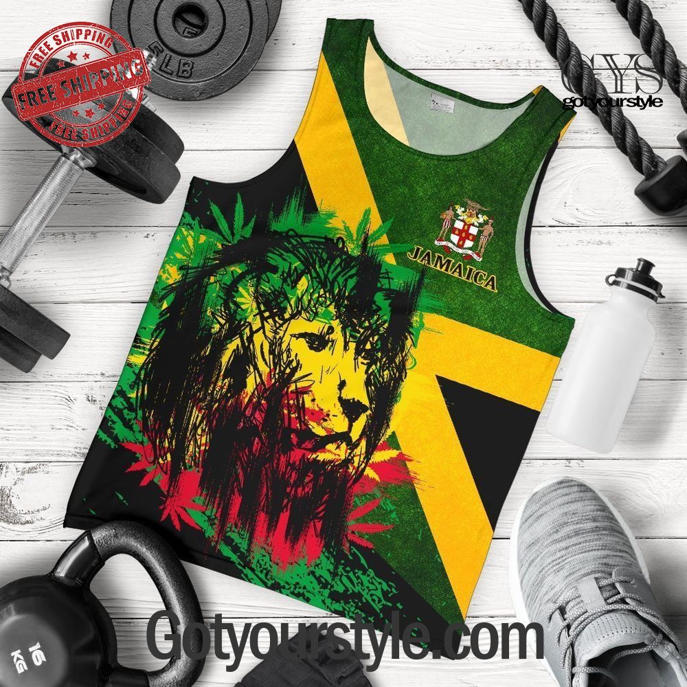 Jamaican Style Lion Tank Top