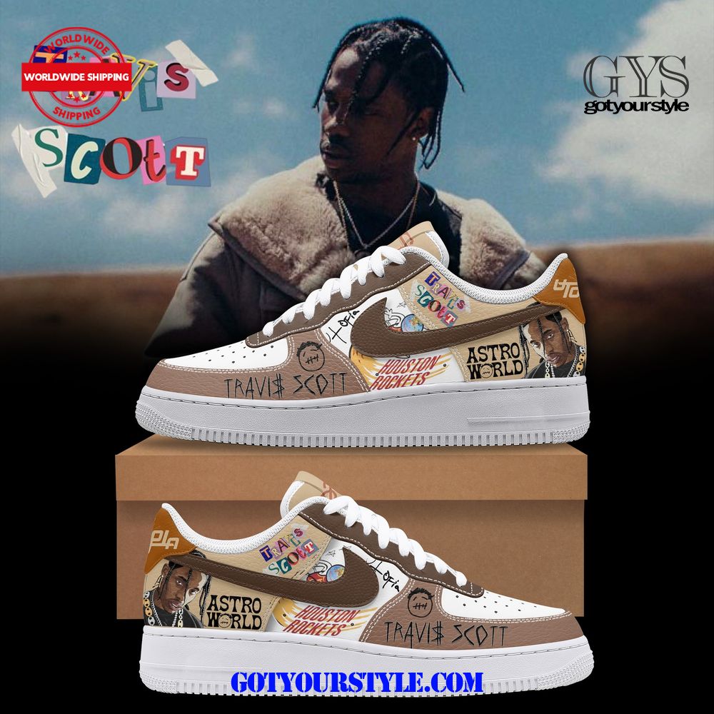 Travis Scott Astro World Limited Air Force 1 Sneakers