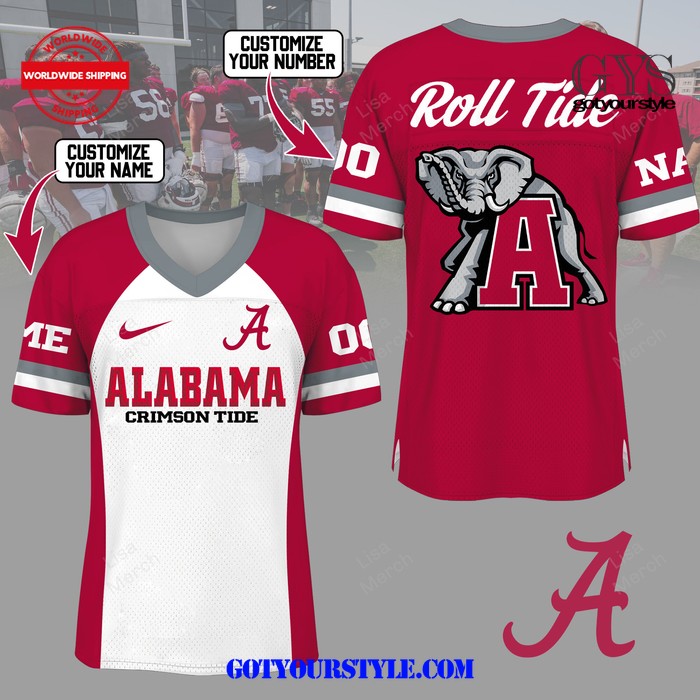 Alabama Crimson Tide Customized Football Jersey