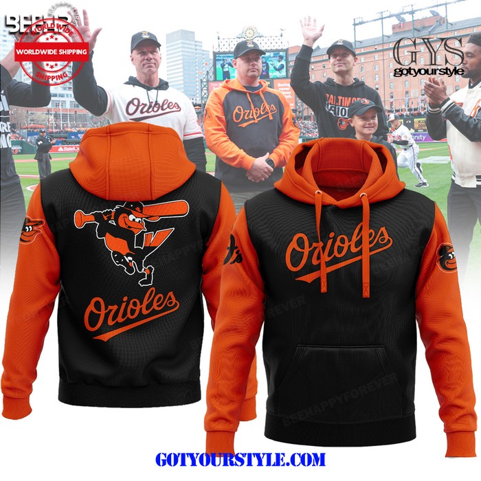 Baltimore Orioles 2024 New Orange Black Hoodie