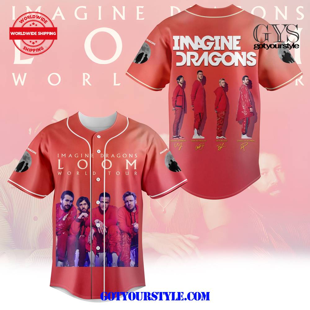 Imagine Dragons Loom World Tour Baseball Jersey