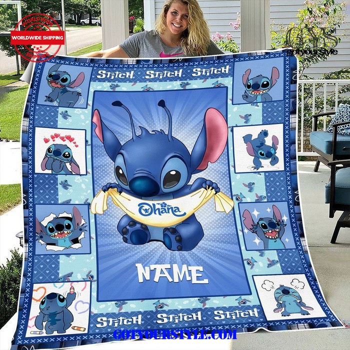 LIMITED EDITION Stitch Custom Name Blanket