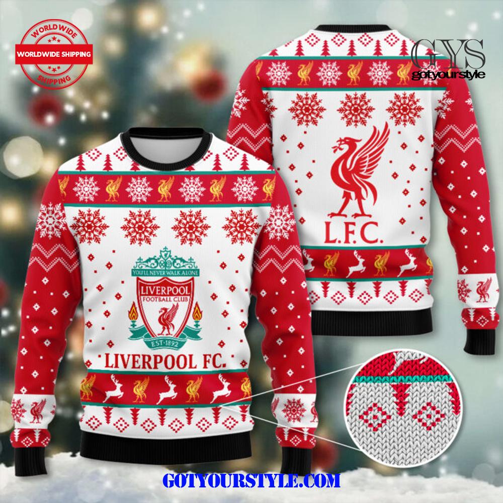 Liverpool Football Club 3D Ugly Sweater