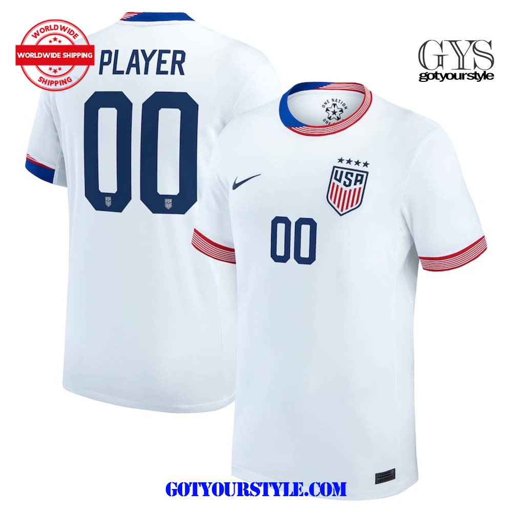 Men Nike USWNT 2024 Personalized American Classic Home Match Jersey