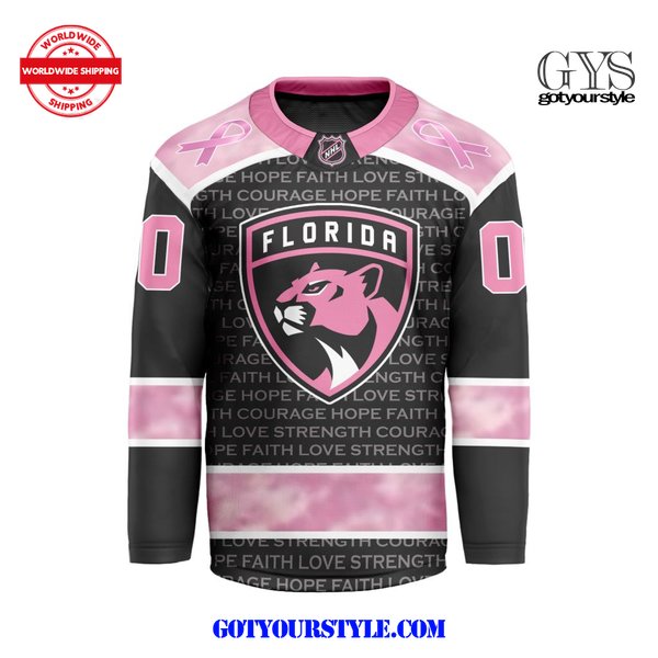 NHL Florida Panthers Special Pink Fight Breast Cancer Hockey Jersey