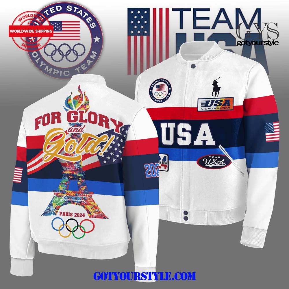 Olympic Games For The Glory And Gold USA Baseball Jacket