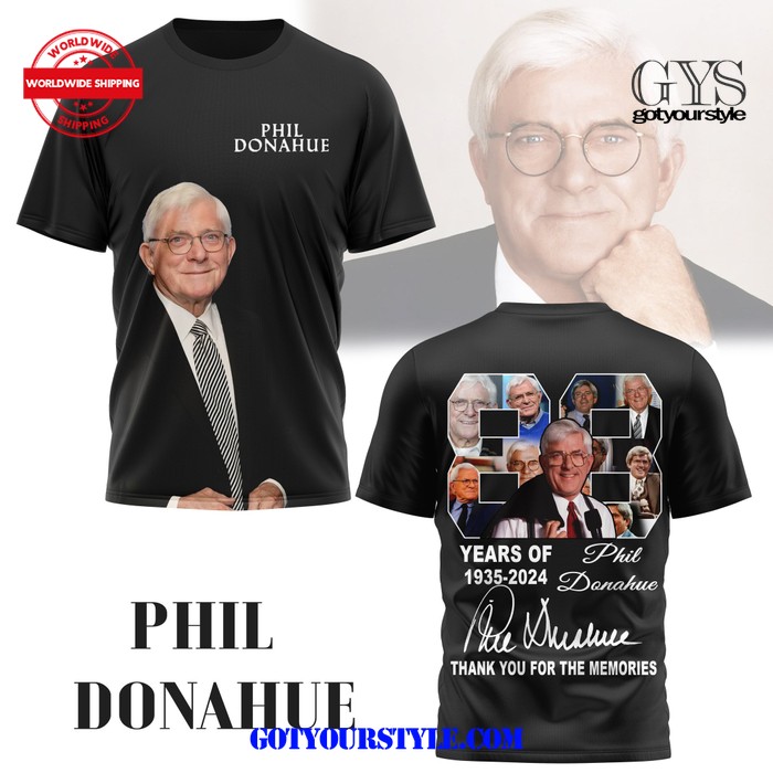 PHIL DONAHUE Thank You For The Memories Shirt