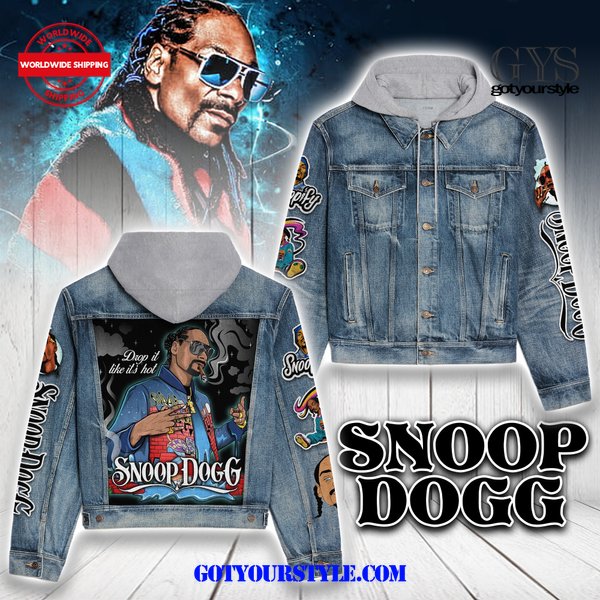 Snoop Dogg Drop It Like Its Hot Hooded Denim Jacket