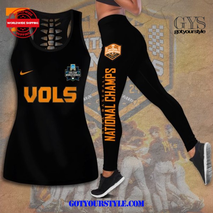 Tennessee Volunteers Baseball Hollow Tank Top Leggings