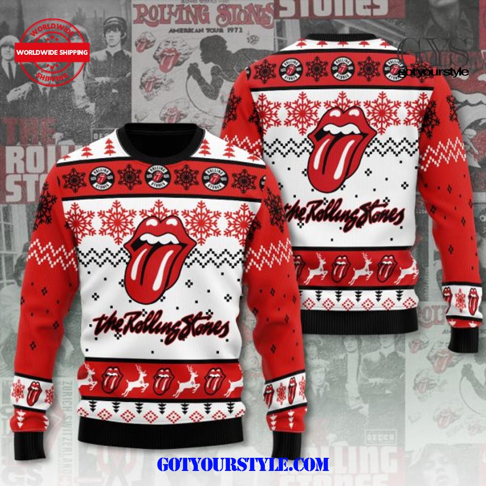 The Rolling Stones 3D Ugly Sweater