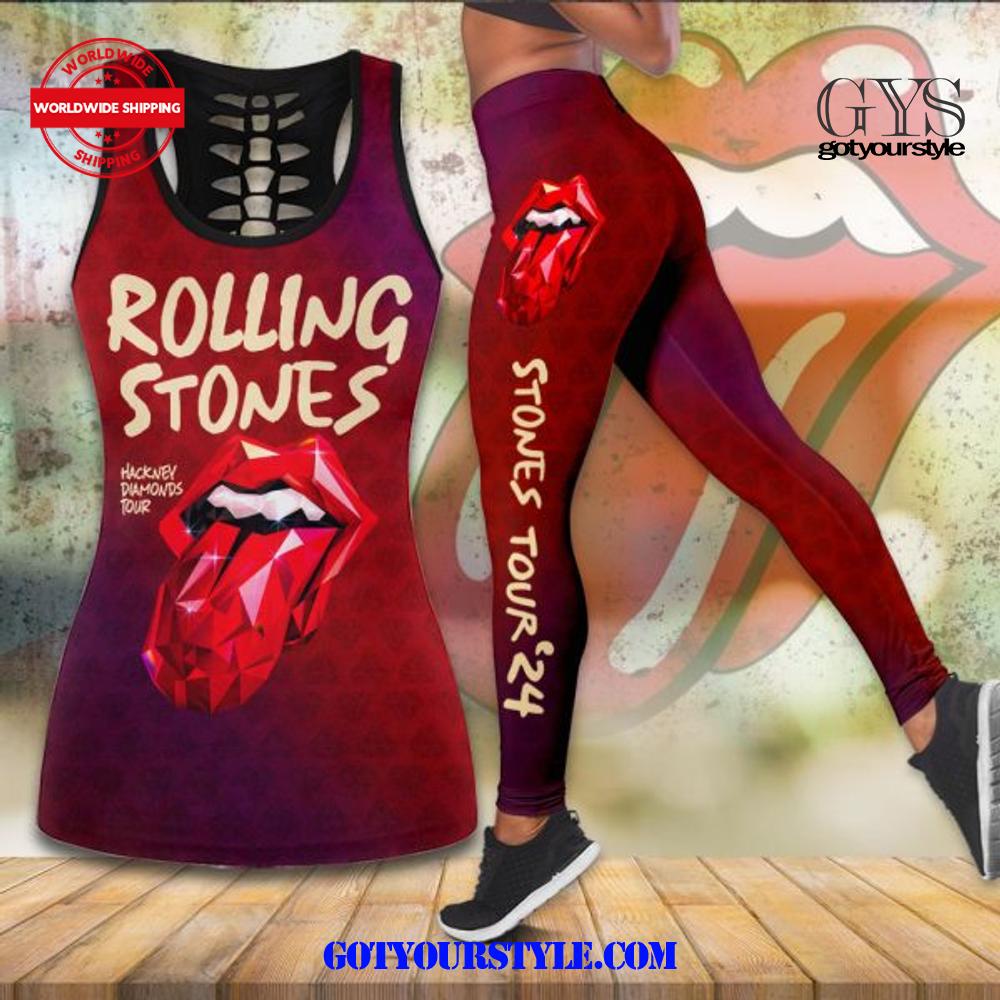 The Rolling Stones Hackney Diamonds Hollow Tank Top Leggings