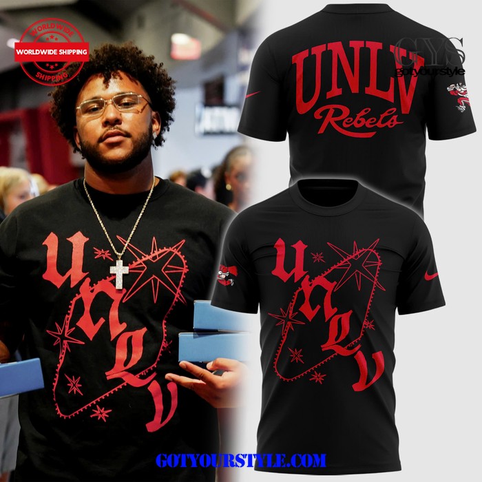 UNLV Rebels Football 2024 New Black Shirt