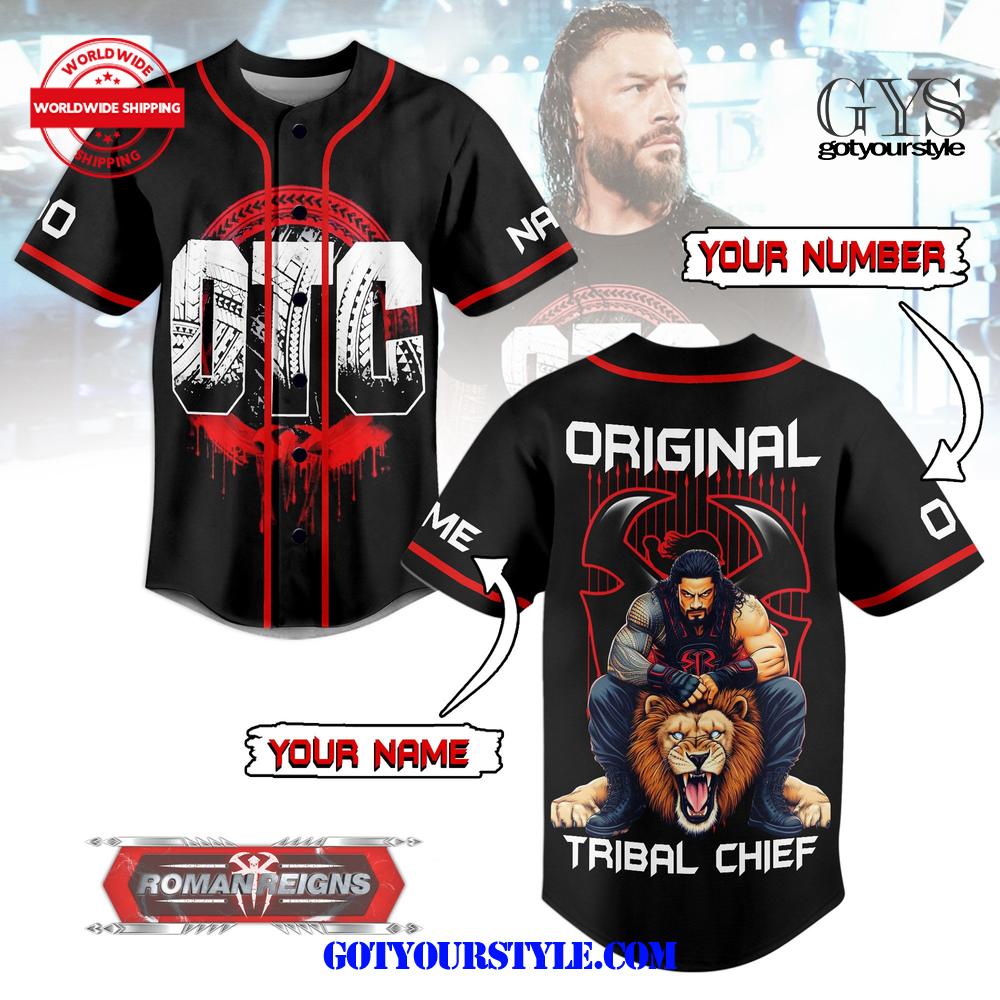 WWE Roman Reigns OTC Custom Baseball Jersey