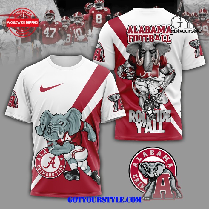 Alabama Crimson Tide Roll Tide Roll All Type Shirt