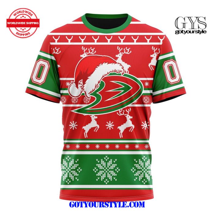 Anaheim Ducks Christmas Santa Claus Unisex Shirt