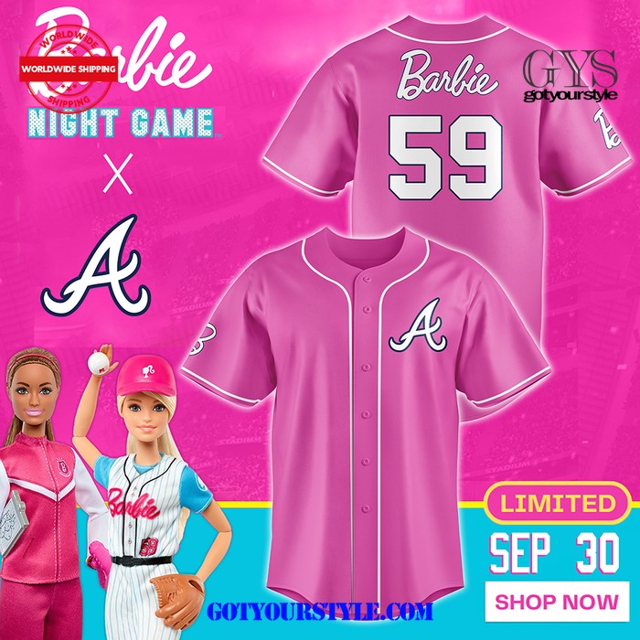 Atlanta Braves Baby Night Game 59th Anniversary Baseball Jersey