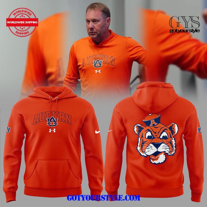 Auburn Football Coach Orange Hoodie