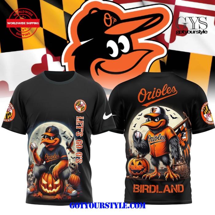 Baltimore Orioles Birdland Halloween Tee Shirt