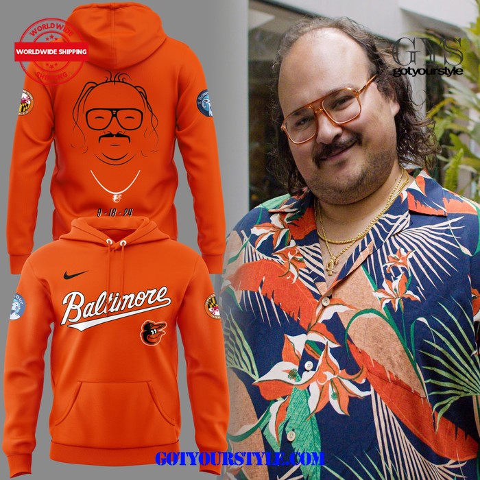 Baltimore Orioles Stavros Halkias Limited Orange Hoodie