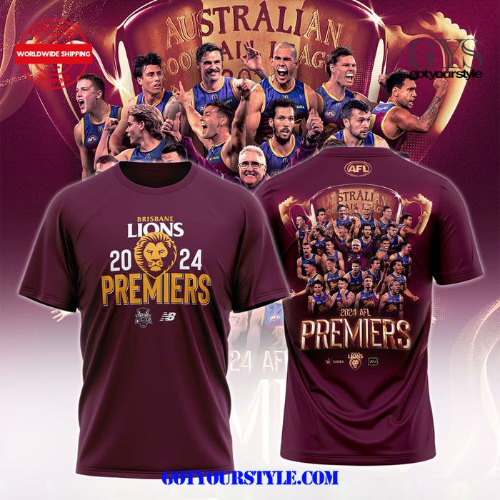 Brisbane Lions AFL Premiers Champions 2024 T-Shirt