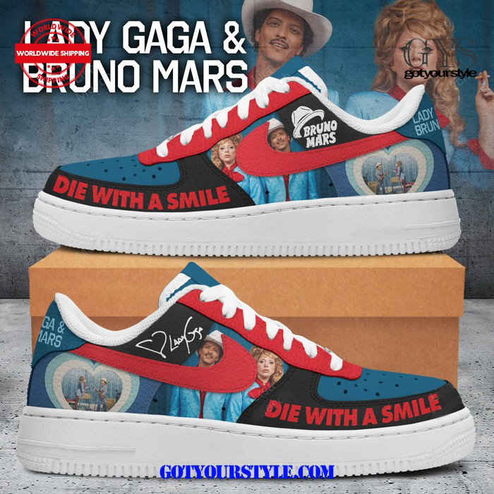 Bruno Mars x Lady Gaga Die With A Smile Air Force 1