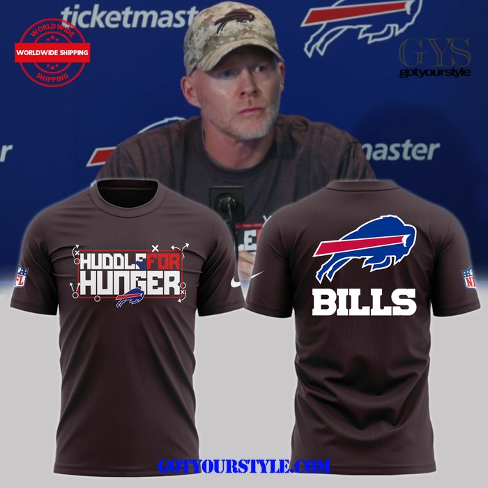 Buffalo Bills Huddle For Hunger T-Shirt