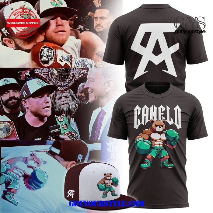 Canelo Alvarez Power Bear Black T-Shirt