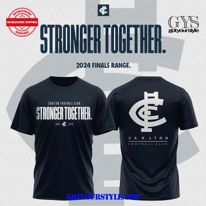 Carlton Blues Football Club Stronger Together Limited Edition T-Shirt