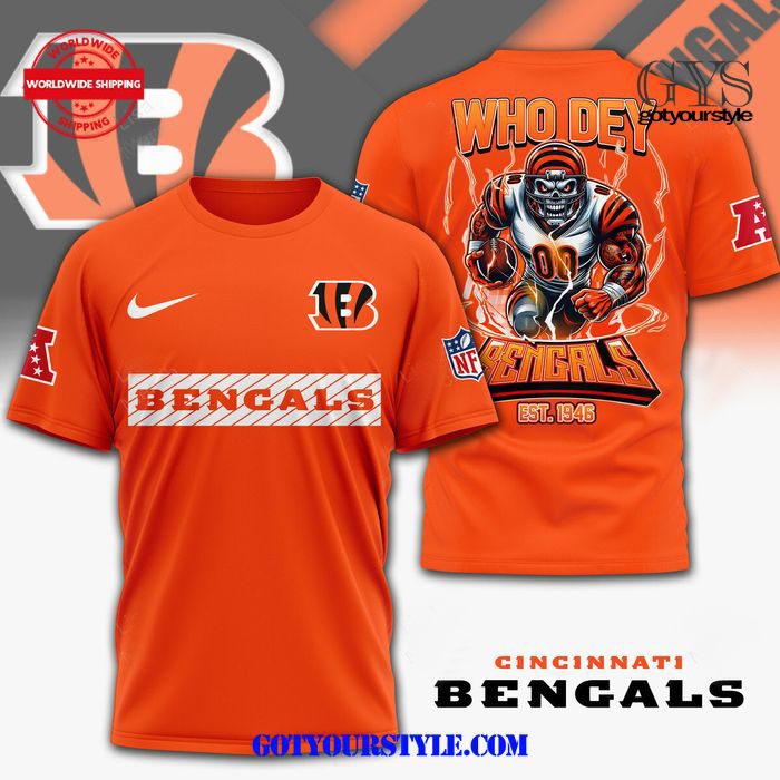 Cincinnati Bengals Who Dey Bengals Limited Orange T-Shirt