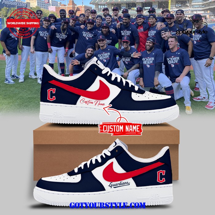 Cleveland Guardians AL Central Champions 2024 Limited Edition Air Force 1 Sneakers