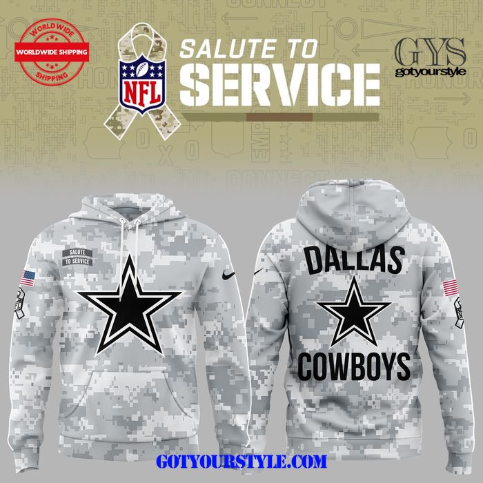 Dallas Cowboys Salute to Service 2024 Hoodie