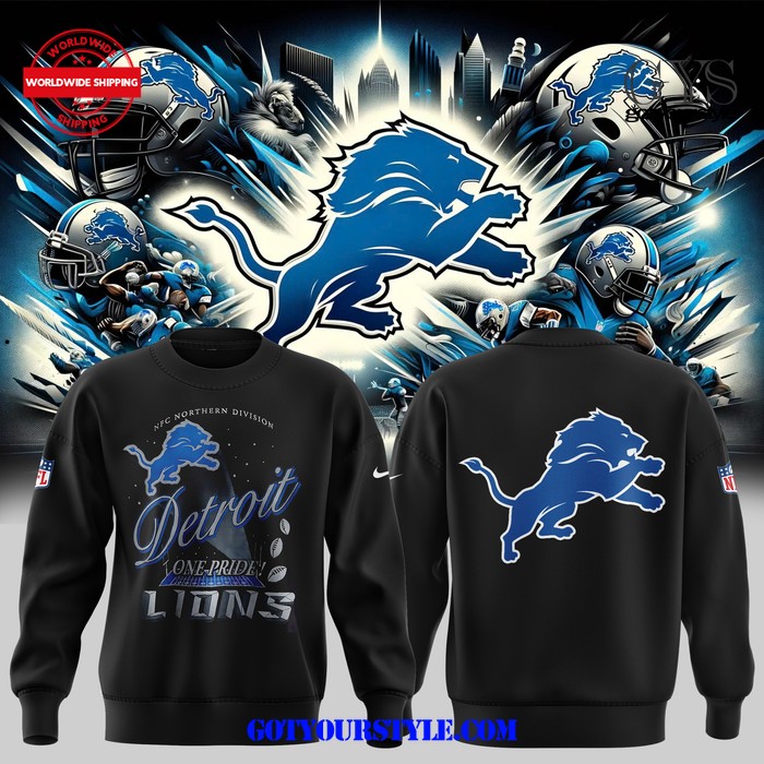 Detroit Lions One Pride Limited Edition Black Sweatshirt