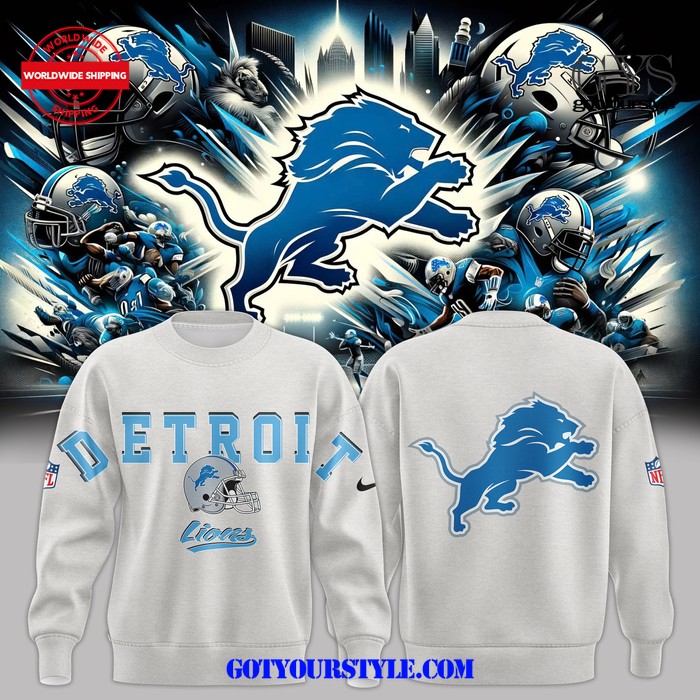 Detroit Lions One Pride Limited Edition Grey Sweatshirt