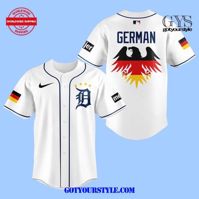 Detroit Tigers 2024 German Heritage Baseball Jersey