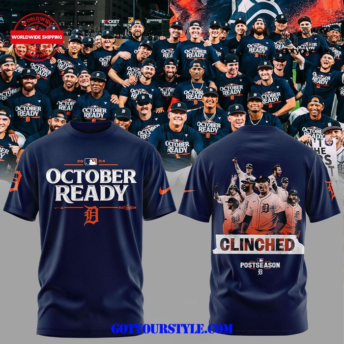 Detroit Tigers Clinched Postseason 2024 Limited Edition T-Shirt