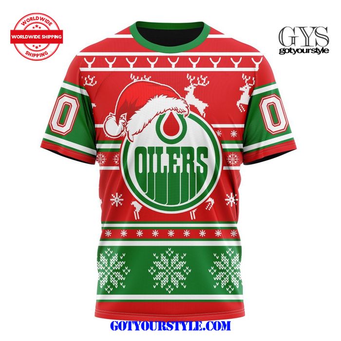 Edmonton Oilers Christmas Santa Claus Unisex Shirt