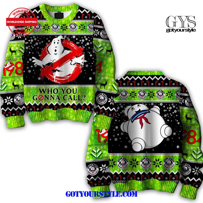 Ghostbusters Who You Gonna Call Sweater