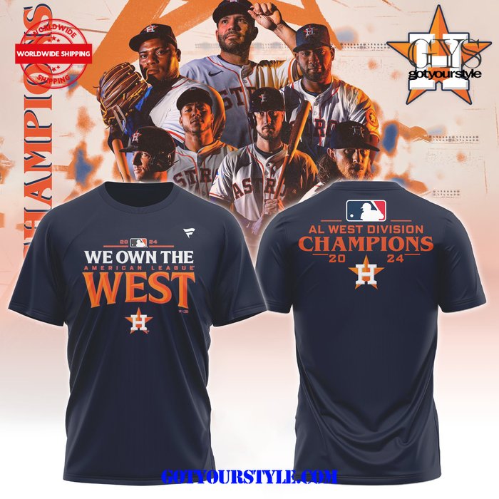 Houston Astros AL West Division Champions 2024 Limited T-Shirt