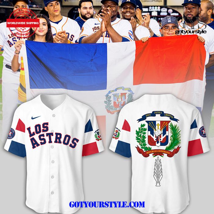 Houston Astros MLB 2024 Limited Astros Dominican Heritage Baseball Jersey