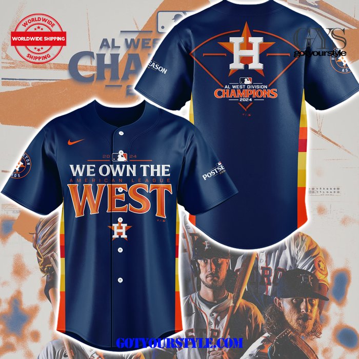 Houston Astros x American League West Champions 2024 Limited Edition Baseball Jersey