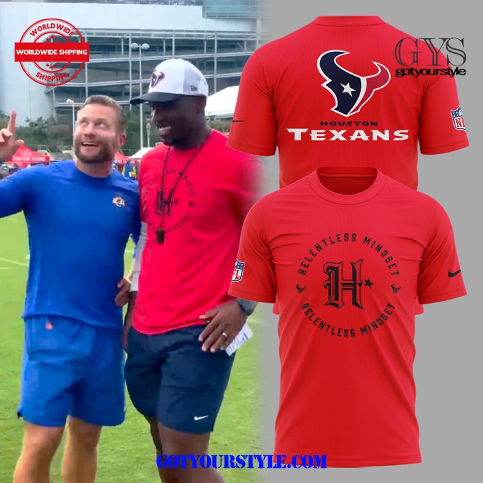 Houston Texans Relentless Mindset 2024 Red T-Shirt