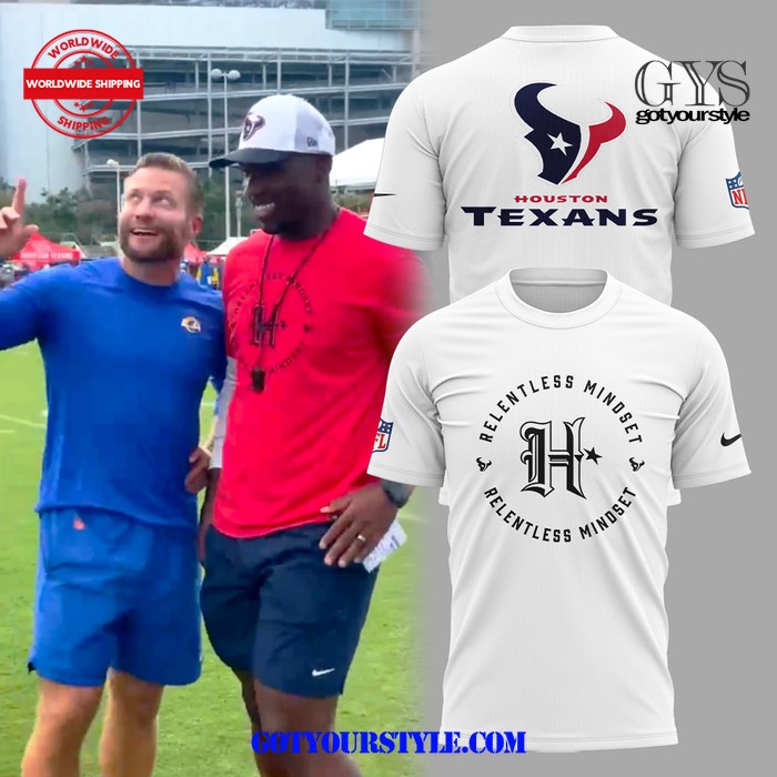 Houston Texans Relentless Mindset 2024 White T-Shirt