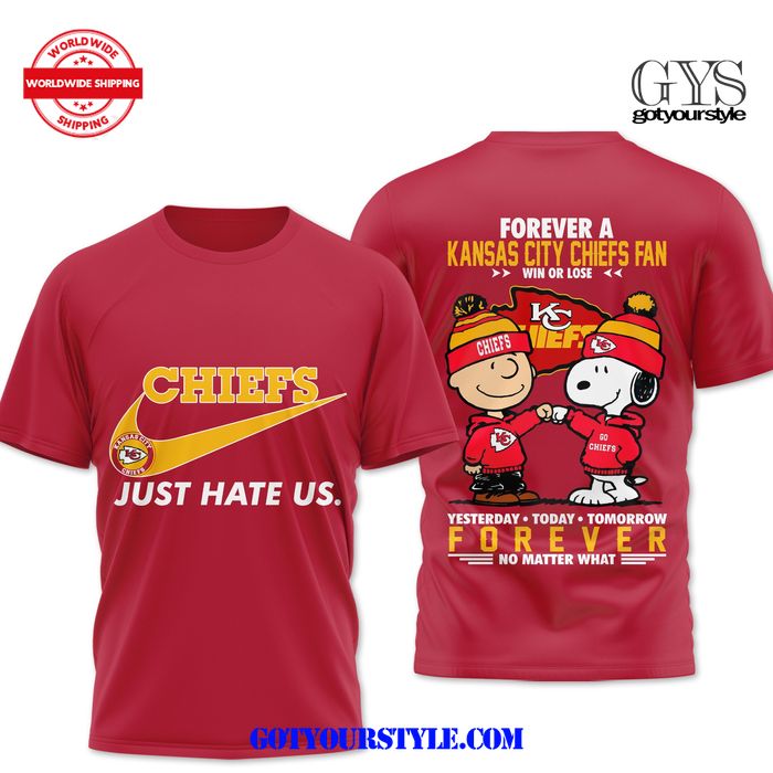 Kansas City Chiefs Just Hate Us Limited Edition T-Shirt