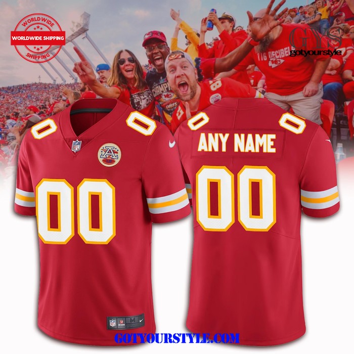 Kansas City Chiefs Official Alternate Custom Football Jersey