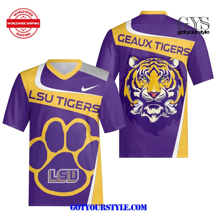 LSU Tigers Geaux Tigers Football Jersey