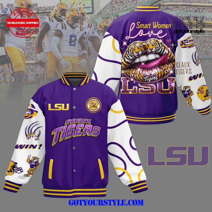 LSU Tigers Smart Women Baseball Jacket