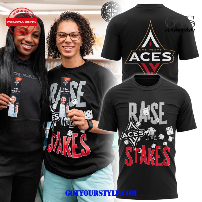 Las Vegas Aces 2024 Aces Raise The Stakes T-Shirt