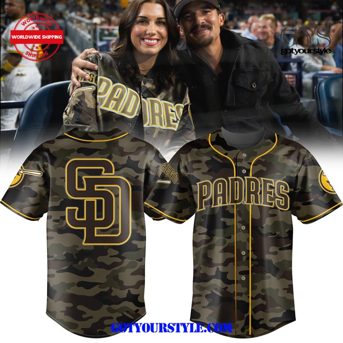 Limited Edition 2024 San Diego Padres Camo Baseball Jersey