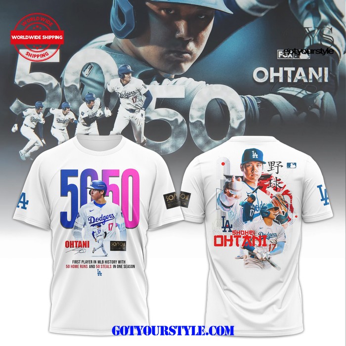 Los Angeles Dodgers Shohei Ohtani Homeruns and Steals Limited T-Shirt